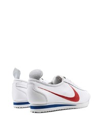 weiße Leder niedrige Sneakers von Nike