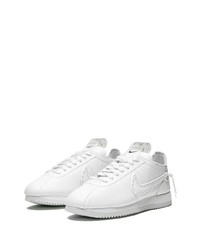 weiße Leder niedrige Sneakers von Nike