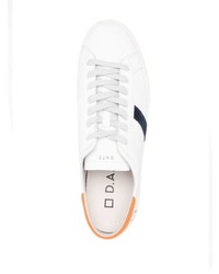 weiße Leder niedrige Sneakers von D.A.T.E