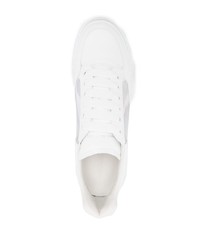 weiße Leder niedrige Sneakers von Alexander McQueen