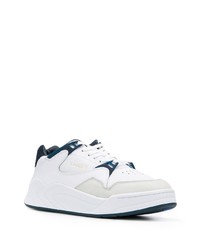 weiße Leder niedrige Sneakers von Lacoste