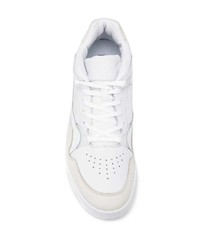 weiße Leder niedrige Sneakers von Lacoste