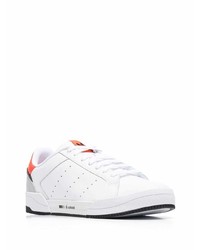 weiße Leder niedrige Sneakers von adidas