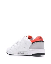 weiße Leder niedrige Sneakers von adidas