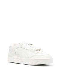 weiße Leder niedrige Sneakers von Puma