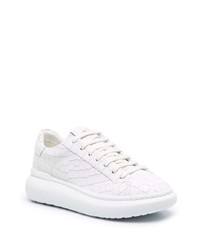 weiße Leder niedrige Sneakers von Hide&Jack