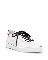 weiße Leder niedrige Sneakers von Hide&Jack