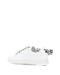 weiße Leder niedrige Sneakers von Off-White