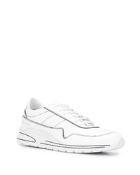 weiße Leder niedrige Sneakers von Common Projects