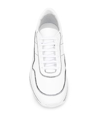 weiße Leder niedrige Sneakers von Common Projects