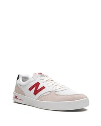 weiße Leder niedrige Sneakers von New Balance