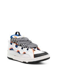 weiße Leder niedrige Sneakers von Lanvin