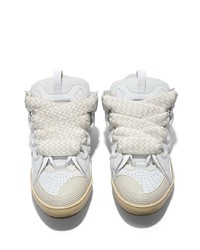 weiße Leder niedrige Sneakers von Lanvin