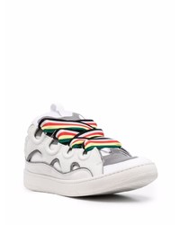 weiße Leder niedrige Sneakers von Lanvin