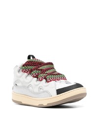 weiße Leder niedrige Sneakers von Lanvin