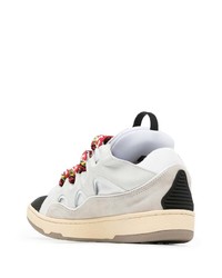 weiße Leder niedrige Sneakers von Lanvin