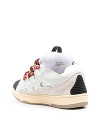 weiße Leder niedrige Sneakers von Lanvin