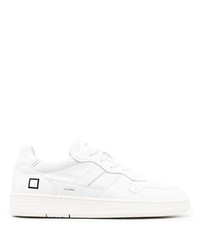 weiße Leder niedrige Sneakers von D.A.T.E