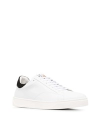 weiße Leder niedrige Sneakers von Lanvin