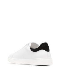 weiße Leder niedrige Sneakers von Lanvin