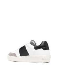 weiße Leder niedrige Sneakers von Sandro