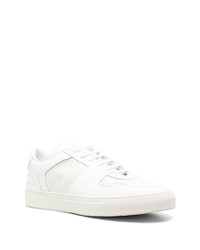 weiße Leder niedrige Sneakers von Common Projects