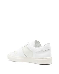 weiße Leder niedrige Sneakers von Common Projects