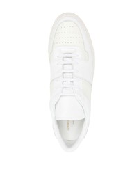 weiße Leder niedrige Sneakers von Common Projects