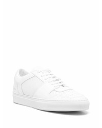 weiße Leder niedrige Sneakers von Common Projects