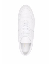 weiße Leder niedrige Sneakers von Common Projects