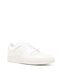 weiße Leder niedrige Sneakers von Common Projects