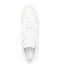 weiße Leder niedrige Sneakers von Common Projects