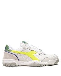 weiße Leder niedrige Sneakers von Diadora