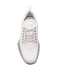 weiße Leder niedrige Sneakers von Jimmy Choo