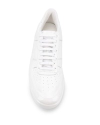 weiße Leder niedrige Sneakers von 424