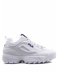 weiße Leder niedrige Sneakers von Fila