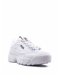 weiße Leder niedrige Sneakers von Fila