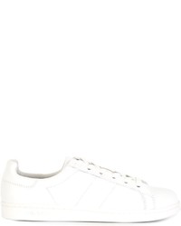 weiße Leder niedrige Sneakers von Donna Karan