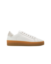 weiße Leder niedrige Sneakers von DSQUARED2