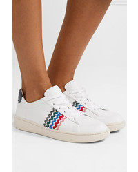 weiße Leder niedrige Sneakers von Loeffler Randall