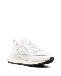 weiße Leder niedrige Sneakers von Balmain