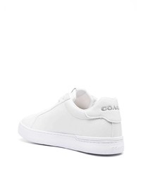 weiße Leder niedrige Sneakers von Coach