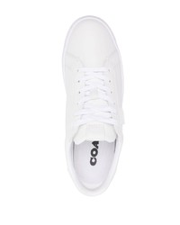 weiße Leder niedrige Sneakers von Coach