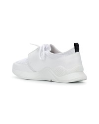 weiße Leder niedrige Sneakers von Versus