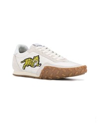 weiße Leder niedrige Sneakers von Kenzo