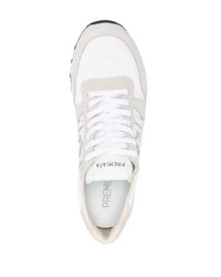 weiße Leder niedrige Sneakers von Premiata