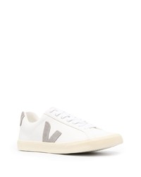 weiße Leder niedrige Sneakers von Veja