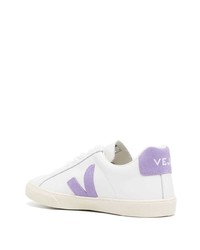 weiße Leder niedrige Sneakers von Veja