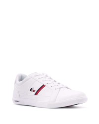 weiße Leder niedrige Sneakers von Lacoste