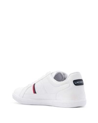 weiße Leder niedrige Sneakers von Lacoste